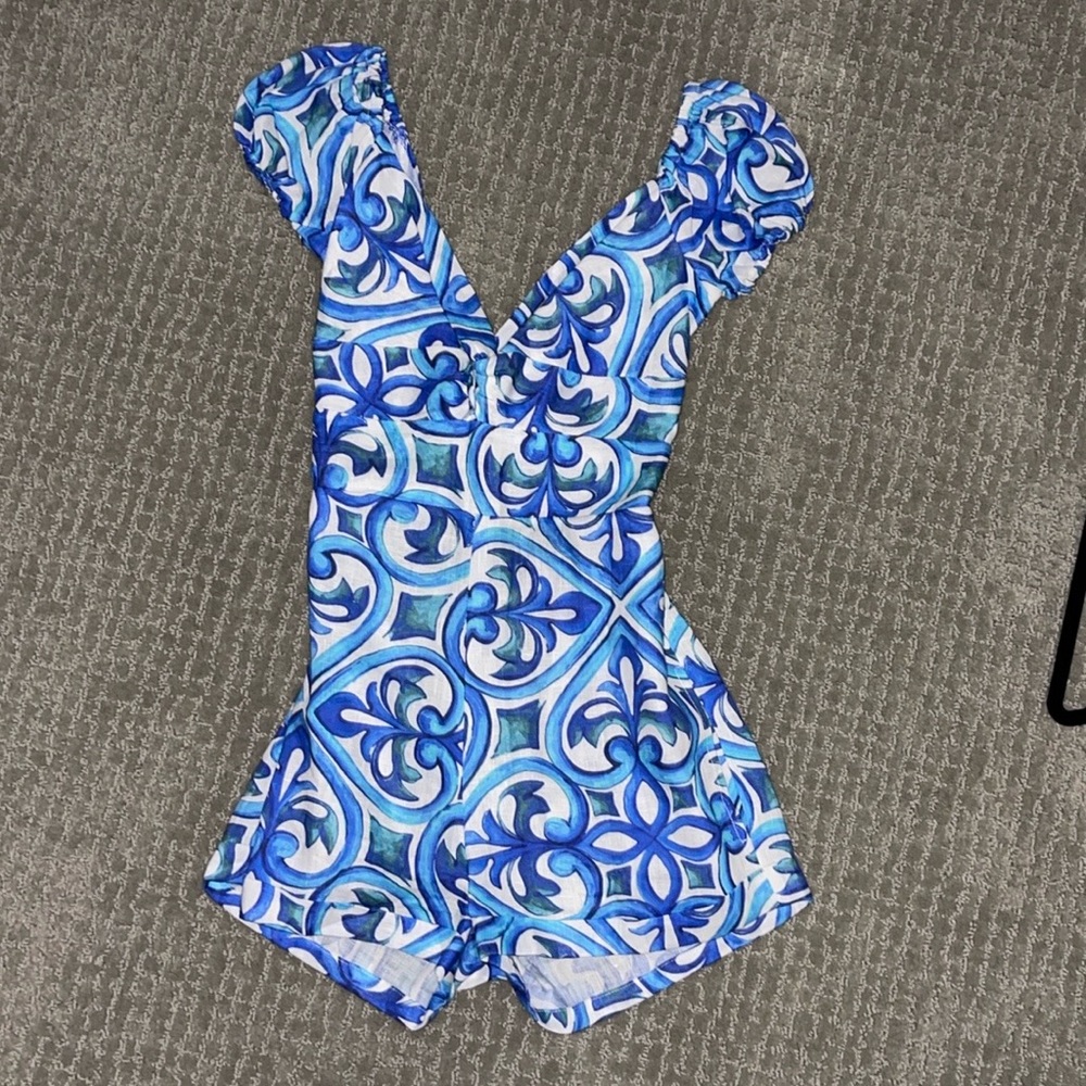 Positano Blue Romper Size S